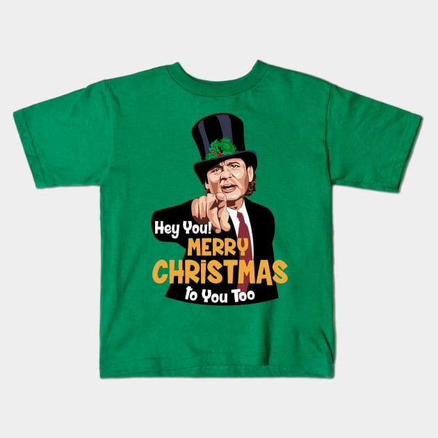 BILL Merry Christmas Kids T-Shirt by Tiro1Linea